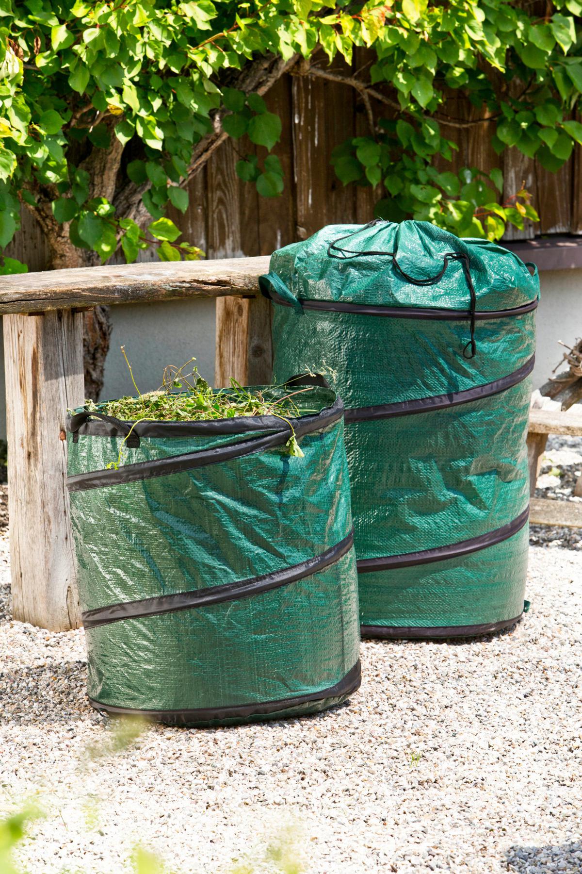 Gartenabfallsack Bxh: 46x48 Cm Volumen Ca. 80 L - Grün, Basics, Kunststoff (46/48cm) - Windhager