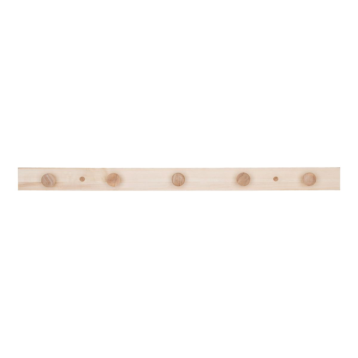 HAKENLEISTE Abano, Naturfarben B: 70 cm - Naturfarben, Basics, Holz (70/5/1,5cm) - MID.YOU