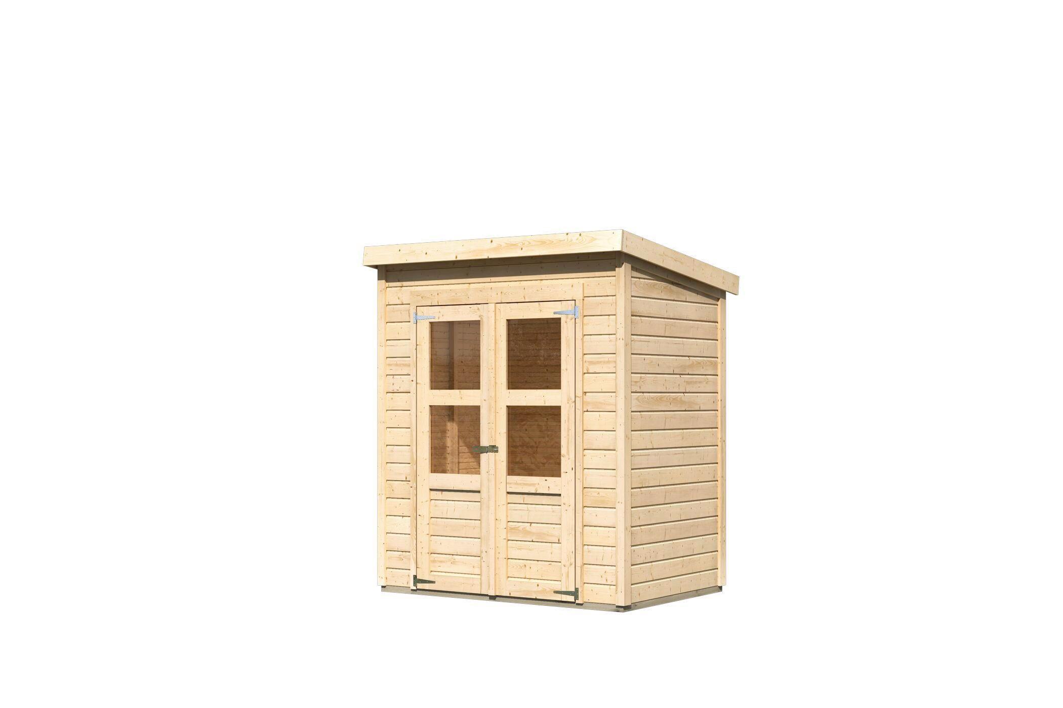 Gartenhaus Kappeln 2 39557  Kappeln 2 - Fichtefarben, Basics, Holz (182/122/220cm)