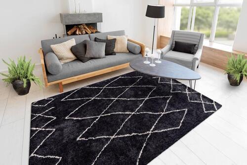 Hochflor Teppich Anthrazit Orlando 160x230 cm - Anthrazit, Design, Textil (160/230cm) - Kayoom