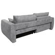 Schlafsofa Bali - Schwarz/Grau, MODERN, Holz/Textil (245/74-90/104cm) - Luca Bessoni