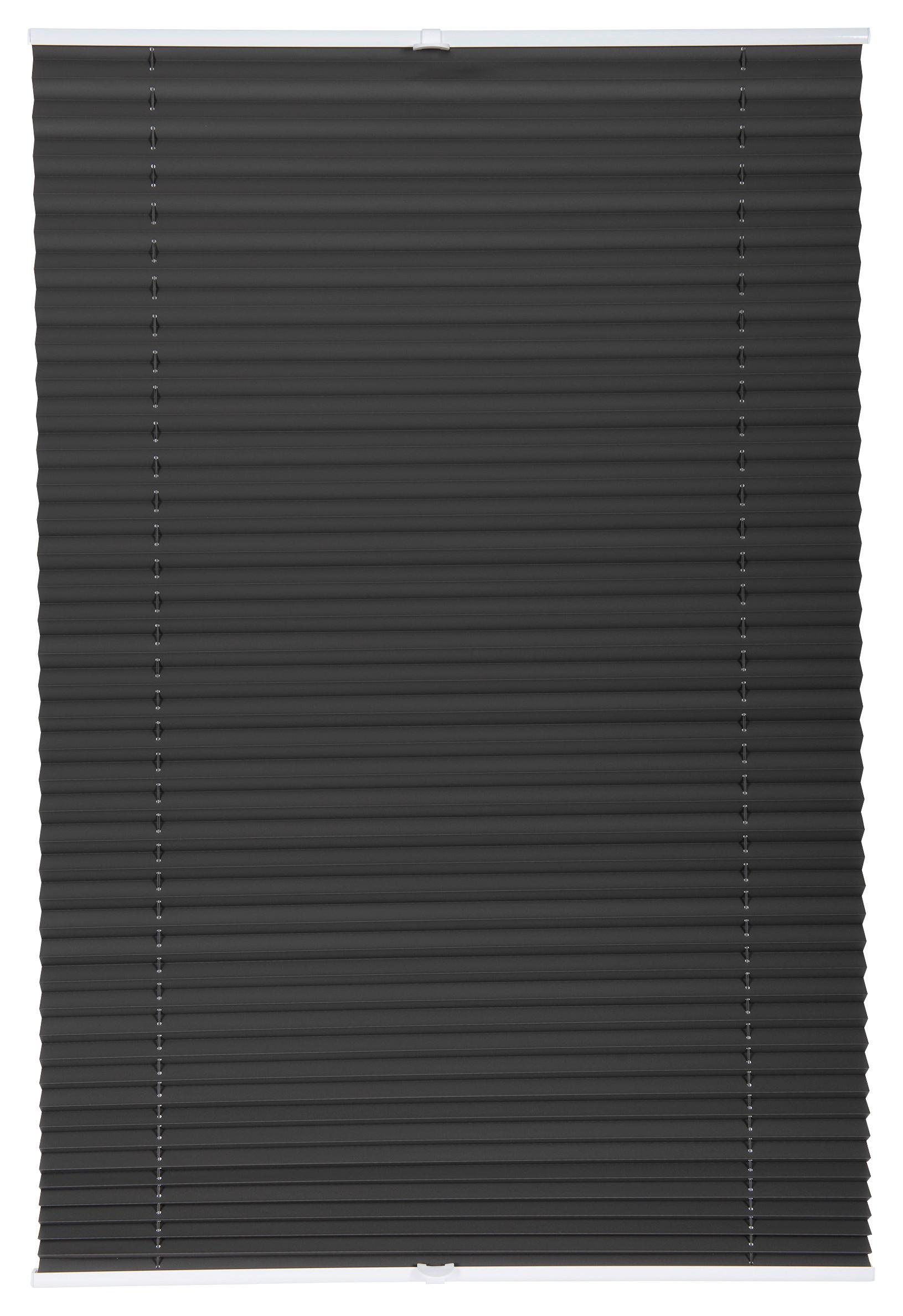 Plissee Verdunklung Anthrazit