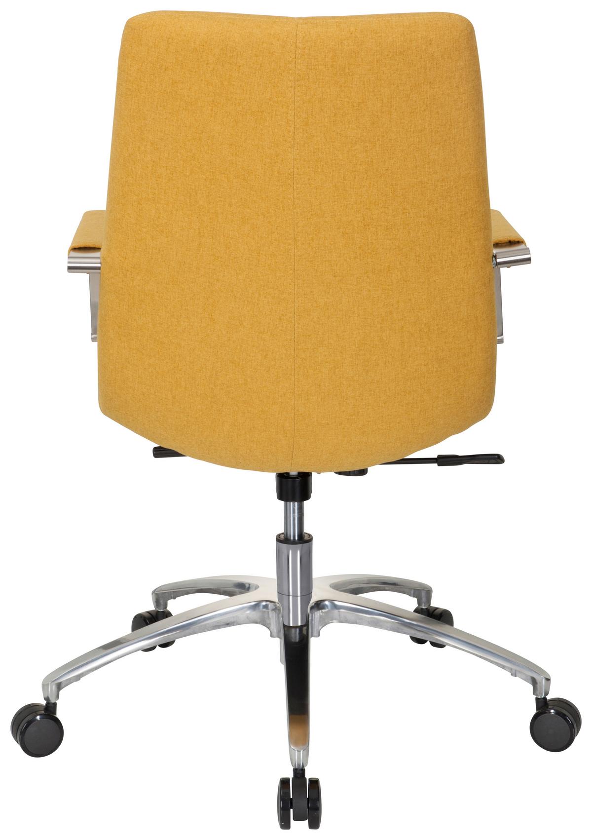 Drehstuhl Saranto Ii Gelb - Gelb/Alufarben, MODERN, Kunststoff/Textil (57/100/75cm) - MID.YOU