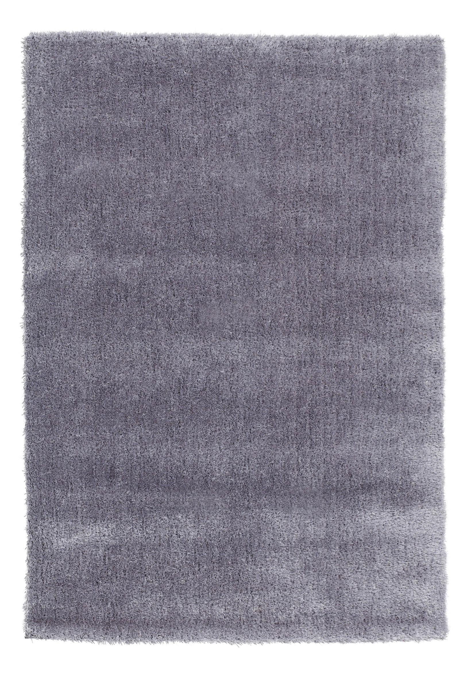 Hochflorteppich Shaggy Silberfarben 160x230 cm - Silberfarben, Basics, Textil (160/230cm)