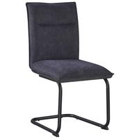 ŽIDLE NOVA - šedá/černá, Moderní, kov/textil (61/47/89cm) - Premium Living