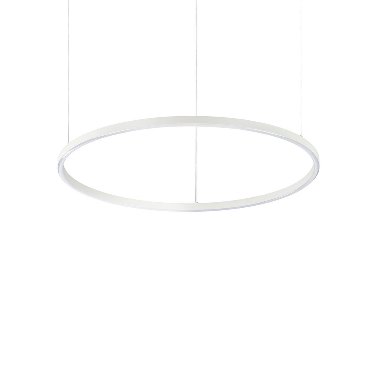 Led-hängeleuchte Oracle Slim Weiß D: 70 Cm - Weiß, Design, Kunststoff/Metall (70/27,5/202,5cm) - Ideal Lux
