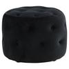 Pouf Benjamin - Schwarz, Design, Textil (55/44/55cm) - Livetastic