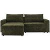 Ecksofa Dallas - Waldgrün/Dunkelgrün, MODERN, Holz/Kunststoff (173/258cm)
