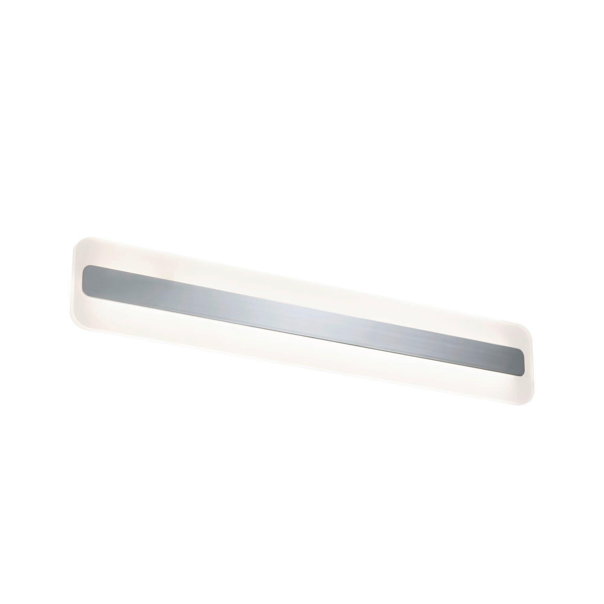 LED-Deckenleuchte 70463 L: 60 cm 1-Flammig - Chromfarben/Weiß, Basics, Metall (60/10cm) - Paulmann