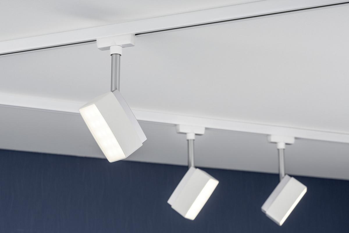 Schienensystem Urail Strahler 95270 LED-Spotkopf Schwenkbar - Weiß, Design, Metall (5/17,5/4,8cm) - Paulmann