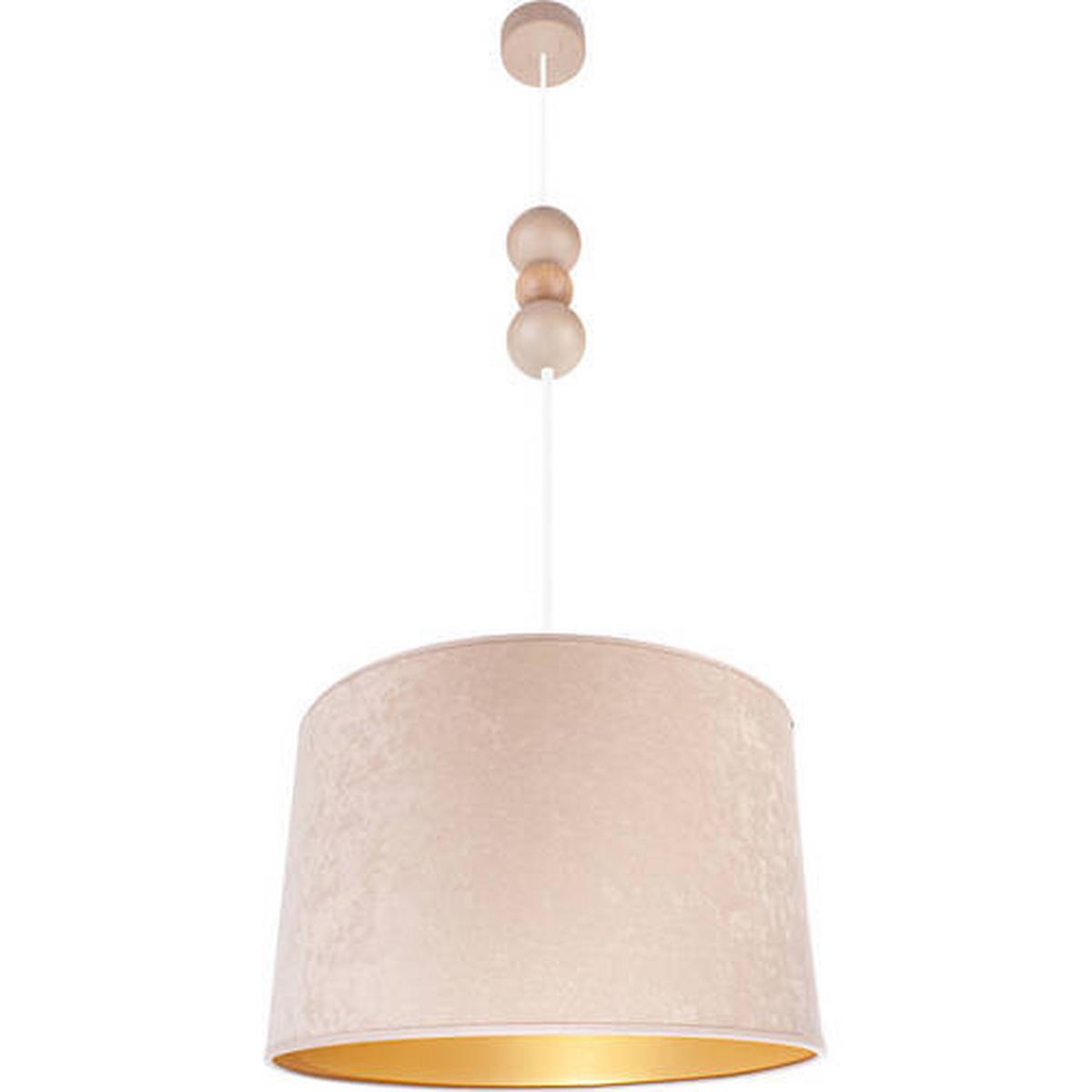 Hängeleuchte 8553254 Pendel Bolla 40 -Beige - Beige/Naturfarben, Basics, Holz (40/110cm)