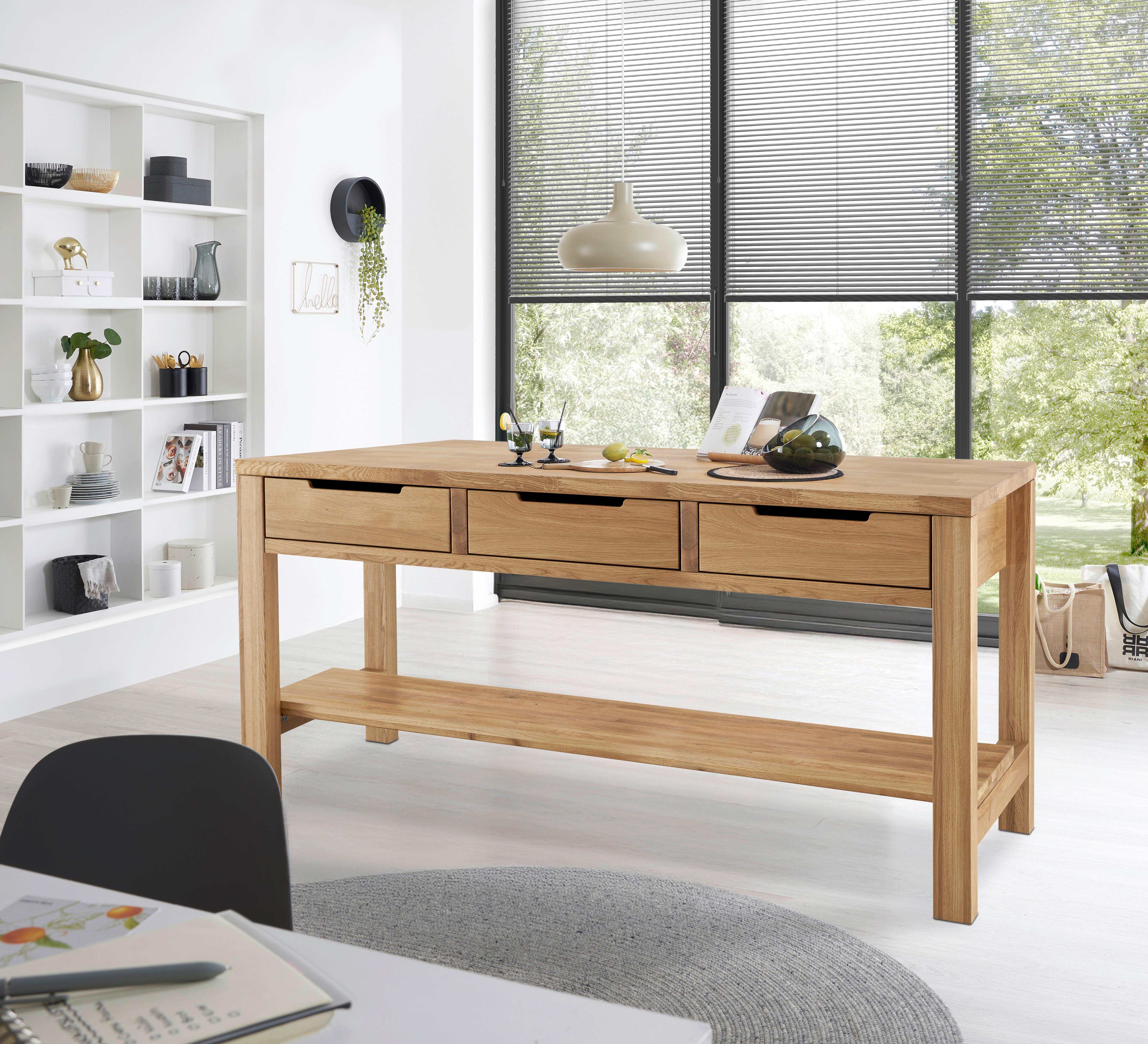 Kücheninsel Ponza Eichefarben B: 180 cm