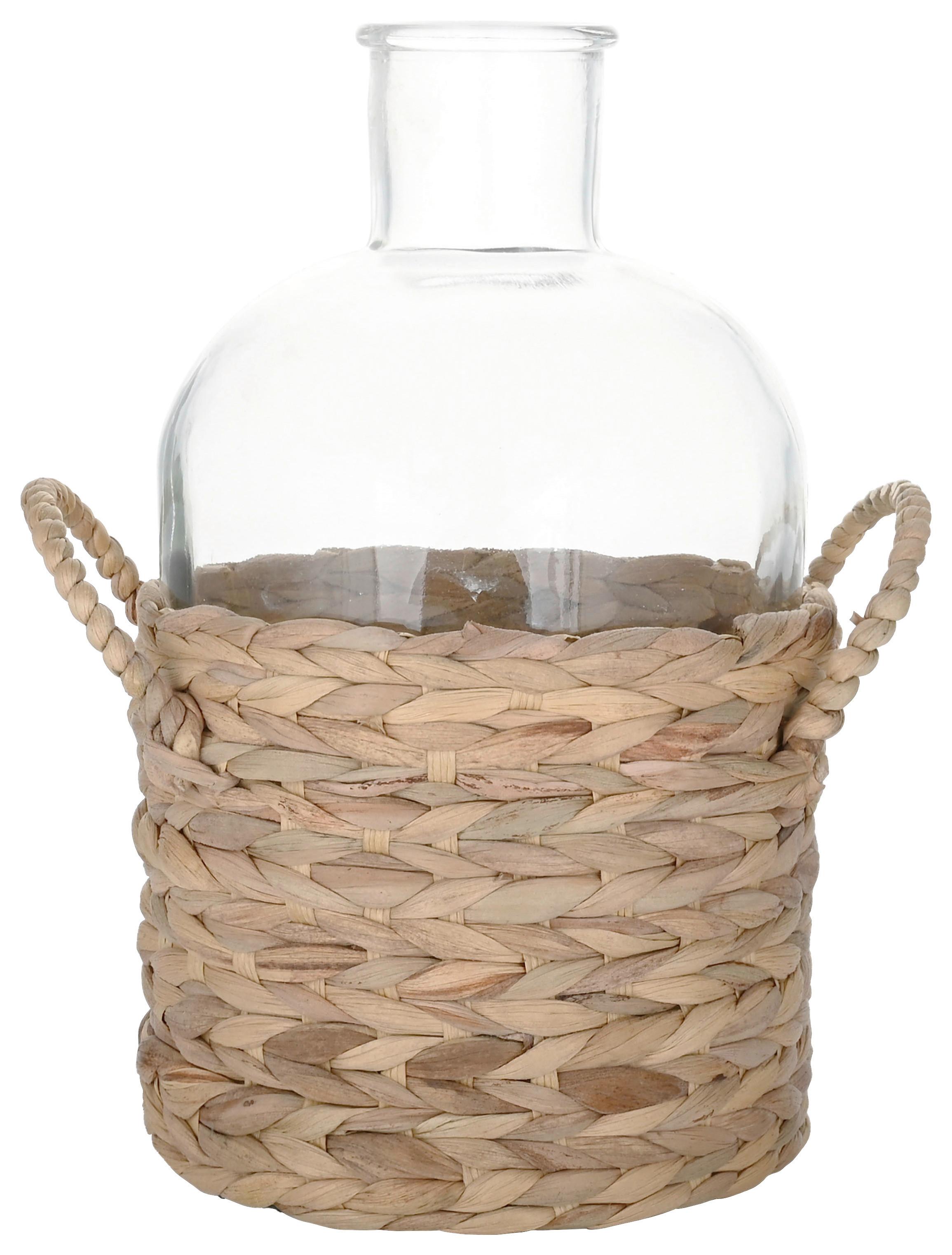 Váza Hina, V: 30,5cm - přírodní barvy, Moderní, přírodní materiály/sklo (20,5/20/30,5cm) - Zandiara