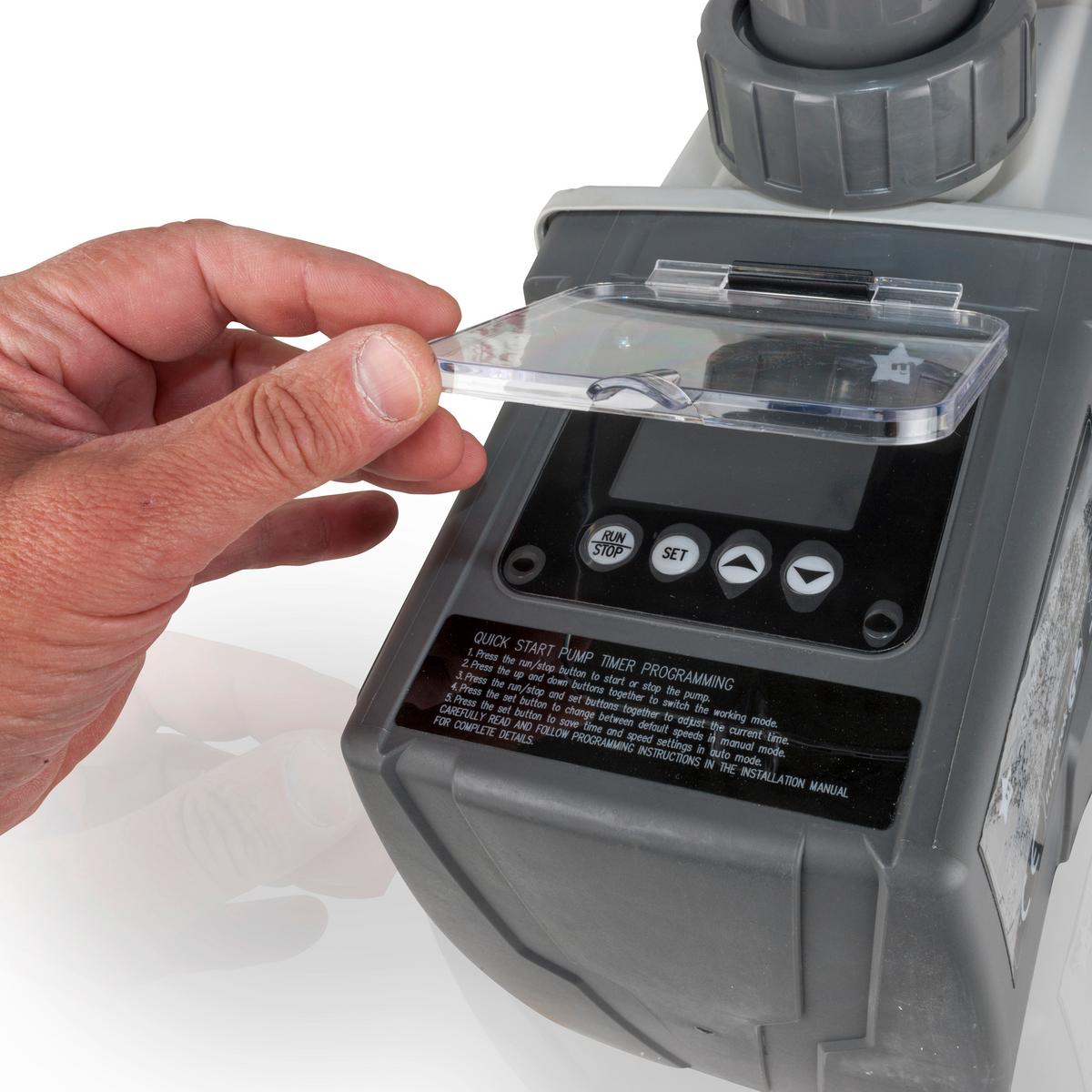 Filterpumpe Pumpe - Weiß, KONVENTIONELL, Kunststoff (55,3/22/27,8cm) - Gre