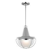 Hängeleuchte Fe-Livingston-P-M - Nickelfarben, Design, Metall (35.2/43.8cm) - Elstead Lighting