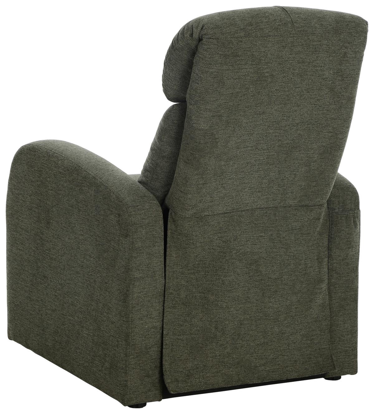 Relaxačné kreslo KORFU, zelené mikrovlákno - zelená, Modern, kov/drevo (73.5/104/90cm) - Based