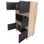 Kommode B: 78 cm Naturfarben - Anthrazit/Schwarz, Basics, Holzwerkstoff (78/130/39cm) Kommode B: 78 cm Naturfarben - Anthrazit/Schwarz, Basics, Holzwerkstoff (78/130/39cm)