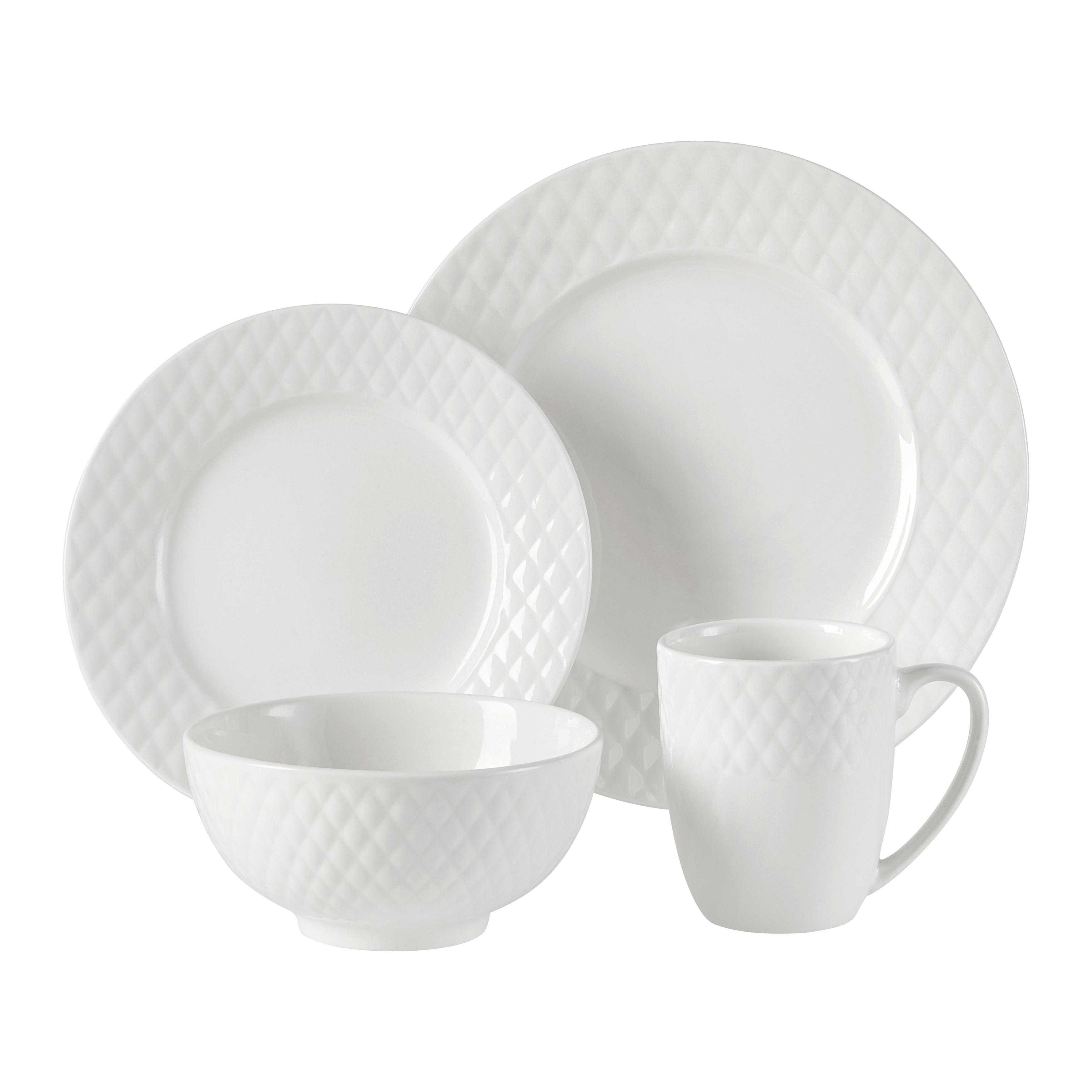 kombinovaný servis BRUNHILDE, 16-dielny - biela, Konventionell, keramika - Modern Living