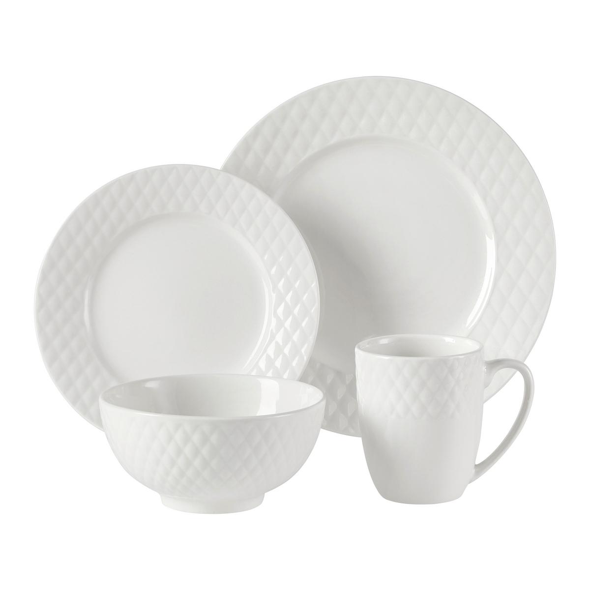 kombinovaný servis BRUNHILDE, 16-dielny - biela, Konventionell, keramika - Modern Living