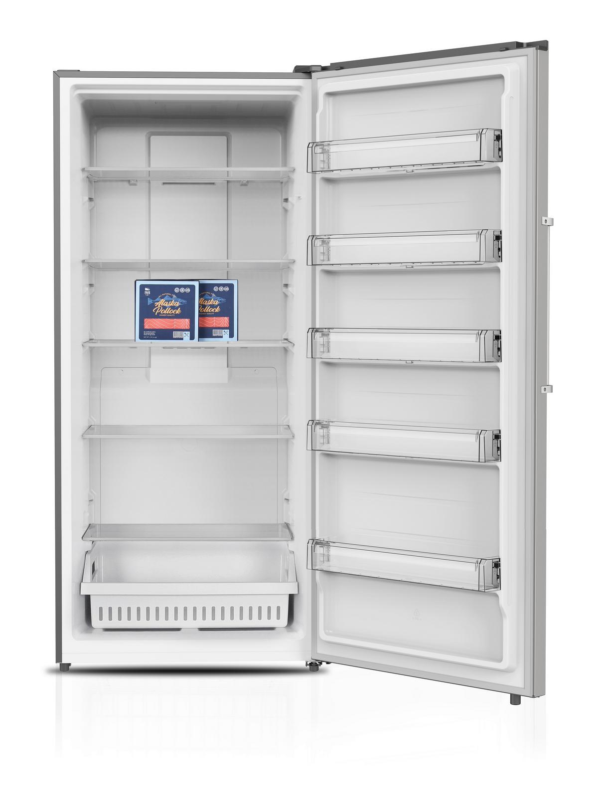 Gefrierschrank Nabo Gn 6000 - Dunkelgrau, Basics, Metall (84/189,5/75cm) - Nabo
