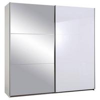 Schwebetürenschrank 218cm Halle, Weiß - Weiß Hochglanz/Weiß, KONVENTIONELL, Holzwerkstoff (218/210/59cm) - Rauch Möbel