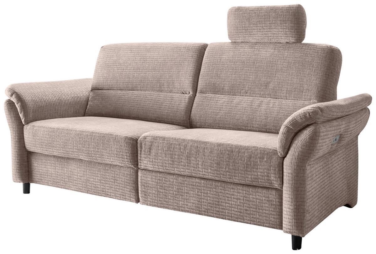 3-Sitzer-Sofa Cavoli, Beige R B: 192 cm - Beige/Schwarz, MODERN, Textil (192/90/89cm) - Livetastic