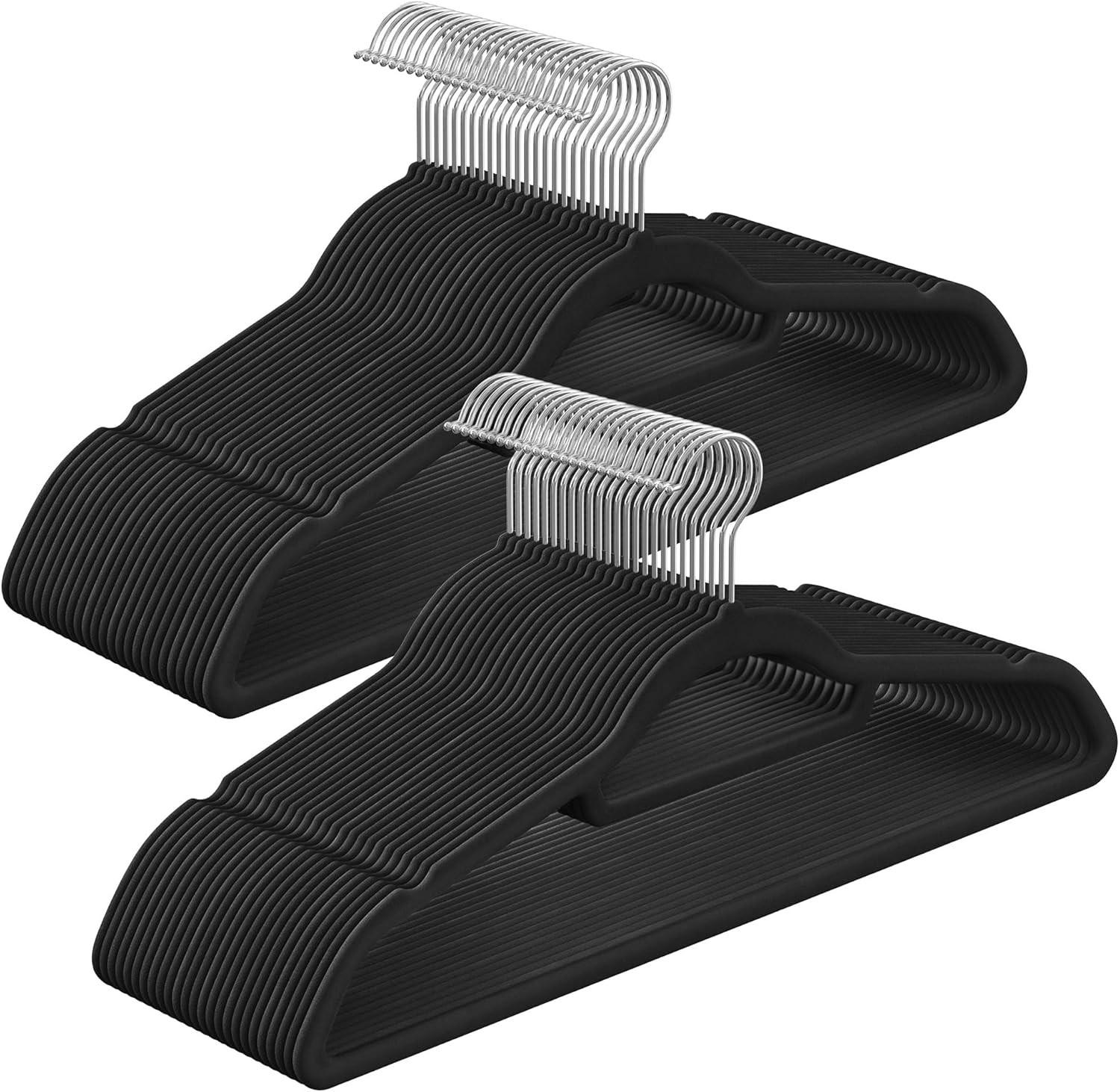 Kleiderbügel Schwarz B: 42,7 Cm - Schwarz, Basics, Kunststoff/Metall (42,7/22/0,6cm)