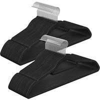 Kleiderbügel Schwarz B: 42,7 Cm - Schwarz, Basics, Kunststoff/Metall (42,7/22/0,6cm)