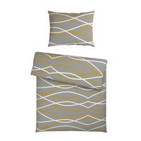 POVLEČENÍ WELLE - šedá/barvy zlata, Moderní, textil (140/200cm) - Mömax