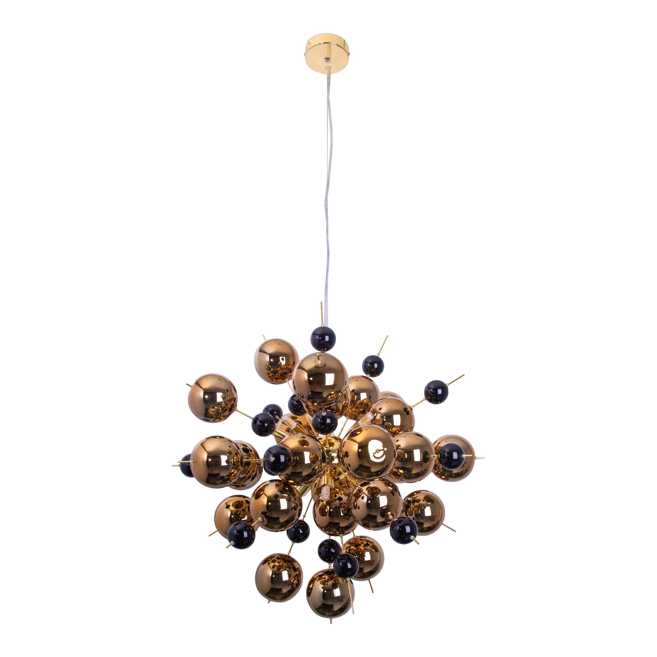 LED-Hängeleuchte 7026458 - Goldfarben, LIFESTYLE, Metall (65/150cm) - Näve