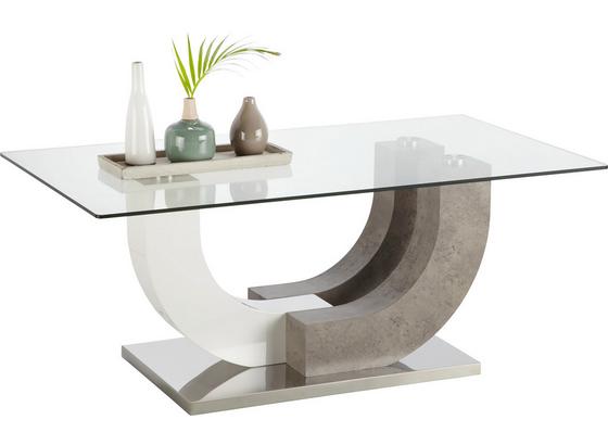 Konferenčný Stolík Nathan - sivá/biela, Moderný, kov/kompozitné drevo (110/45/60cm) - Modern Living Konferenčný Stolík Nathan - sivá/biela, Moderný, kov/kompozitné drevo (110/45/60cm) - Modern Living