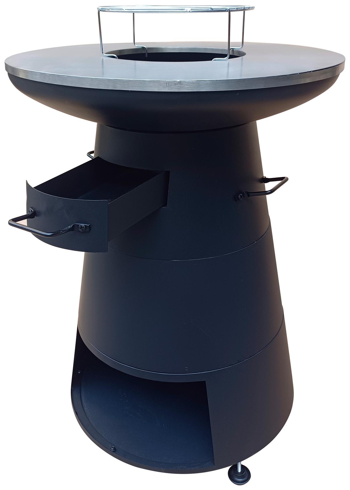 Barbecue 2 in 1 Grill und Feuerstelle - Basics, Metall (58,5/83cm) - Homezone
