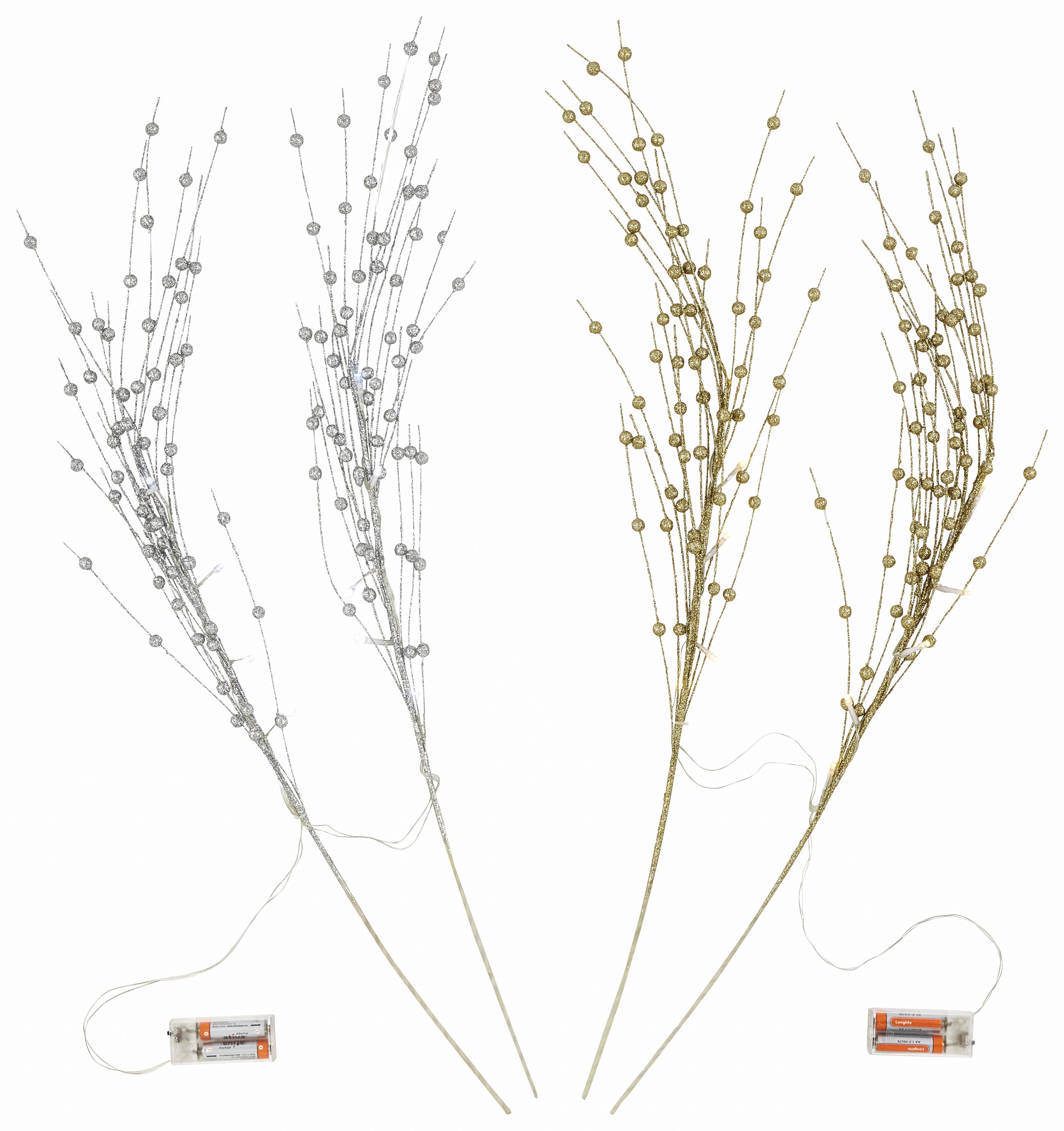 Dekorág Rosita - Arany/Ezüst, romantikus/Landhaus, Műanyag (76cm) - James Wood