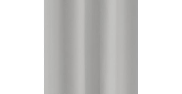 Vorhang Mit Ösen Alena 140x245 cm Silber - Silberfarben, KONVENTIONELL, Textil (140/245cm) - Ondega