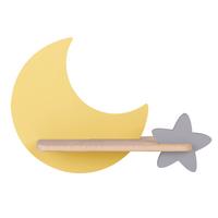 Kinderwandleuchte 21-76731 Moon - Goldfarben, Basics, Holz/Holzwerkstoff (39.5/12/27.5cm)