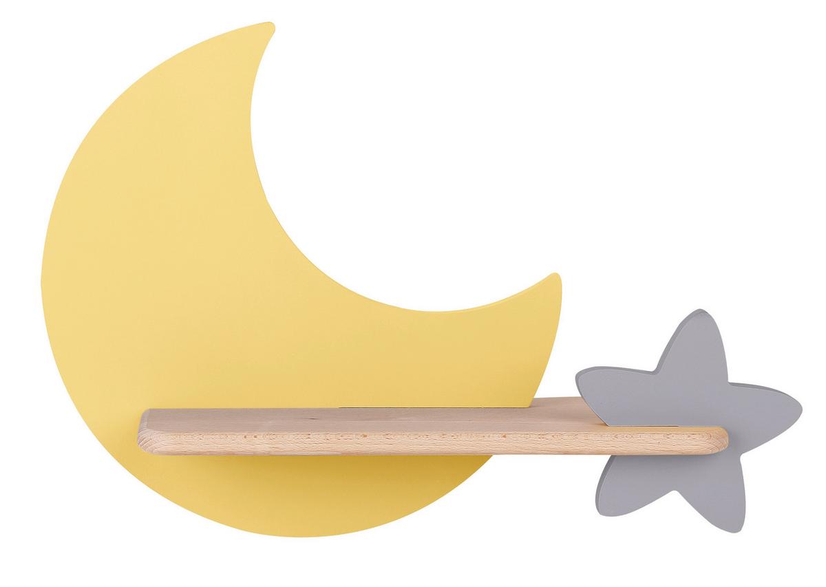 Kinderwandleuchte 21-76731 Moon - Goldfarben, Basics, Holz/Holzwerkstoff (39.5/12/27.5cm)