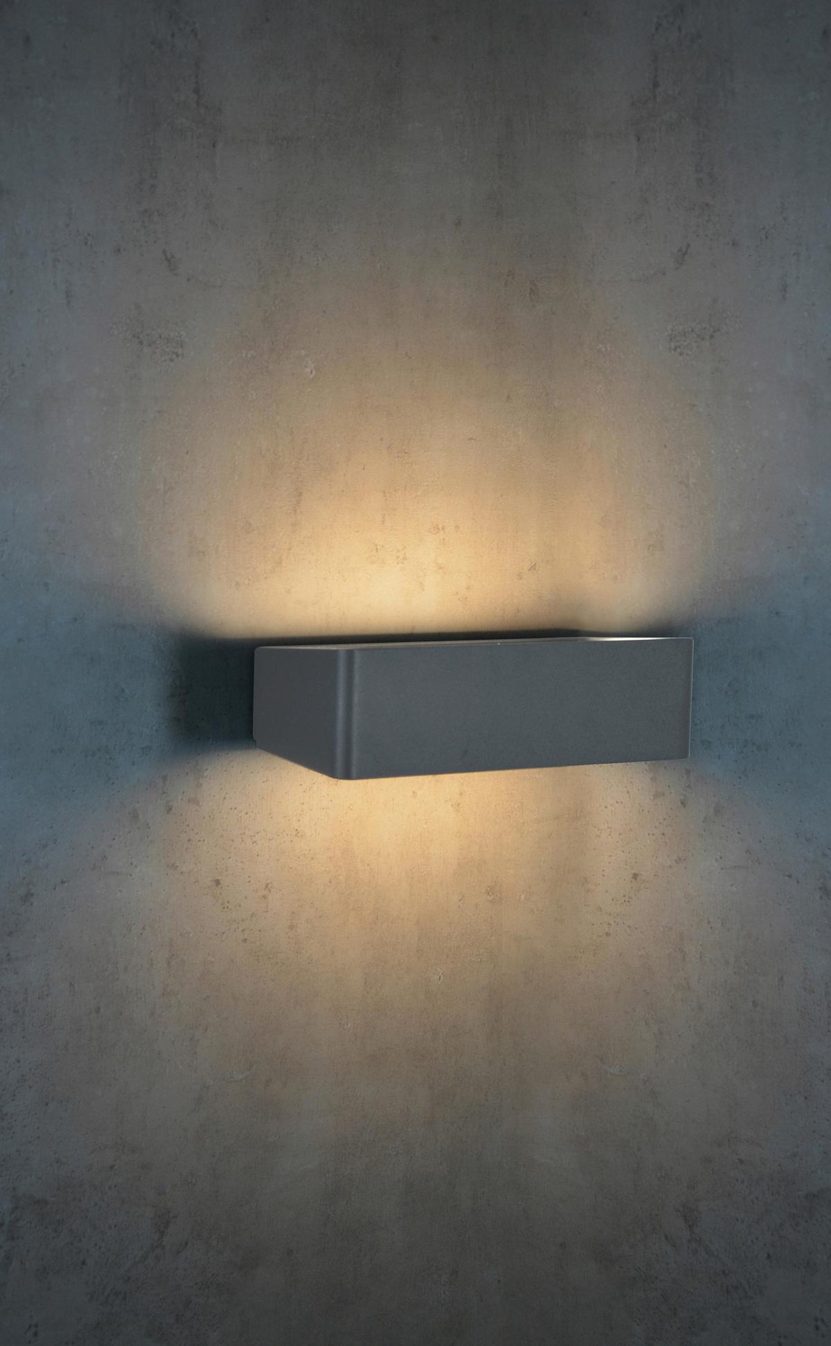 Außenwandleuchte 2527500131396 Loggia II - Anthrazit, Design, Metall (7/24.8/11.7cm)