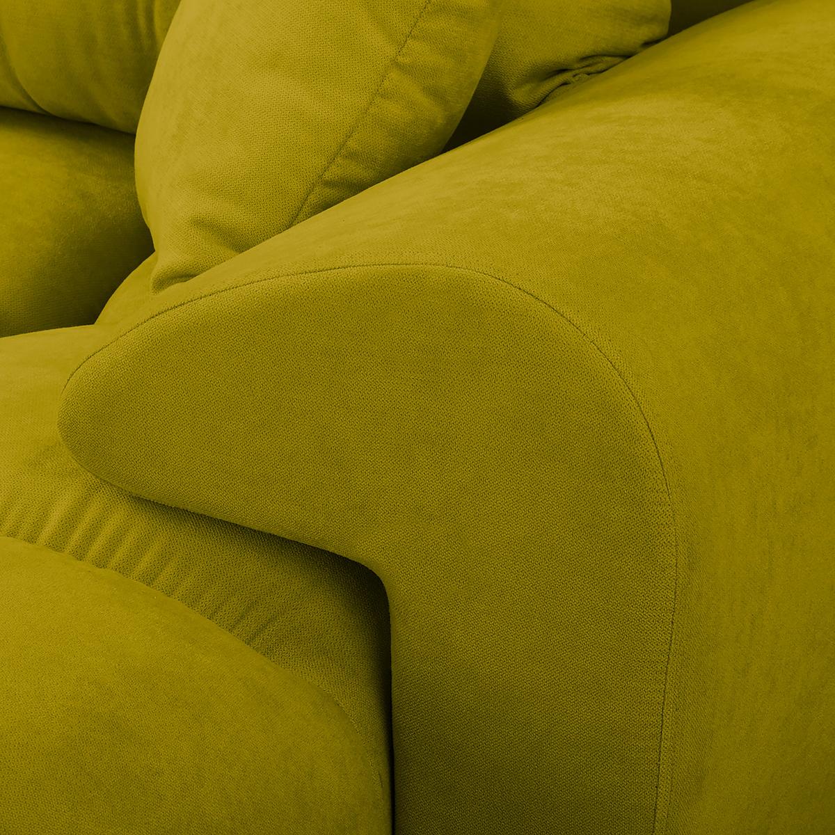 Ecksofa Azzuro Grün S: 256x175 Cm - Silberfarben/Grün, Design, Textil (256/175cm) - Livetastic