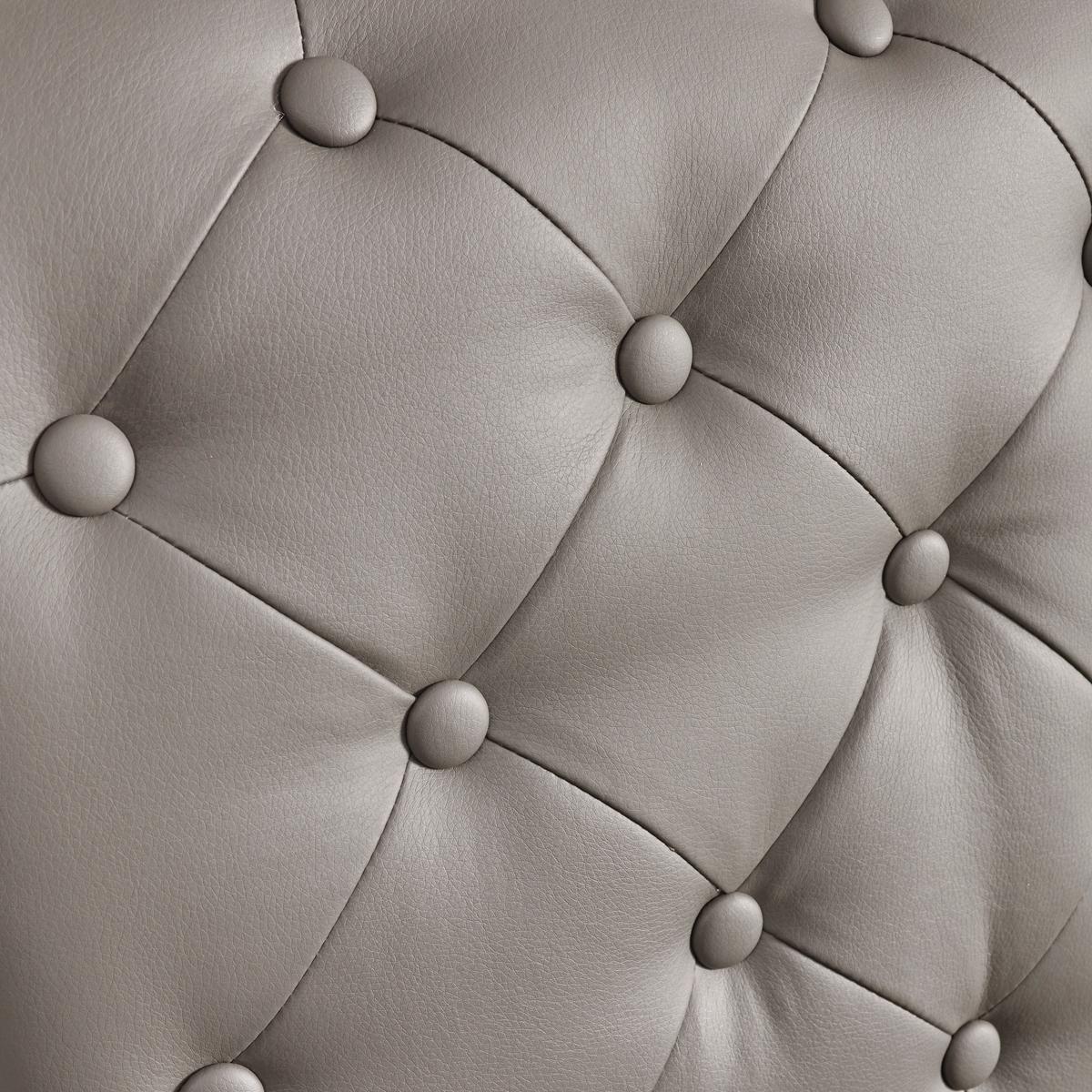 Židle Ivie - šedohnědá koženka - černá/šedohnědá, Moderní, kov/dřevo (43/86/62cm) - Bessagi Home