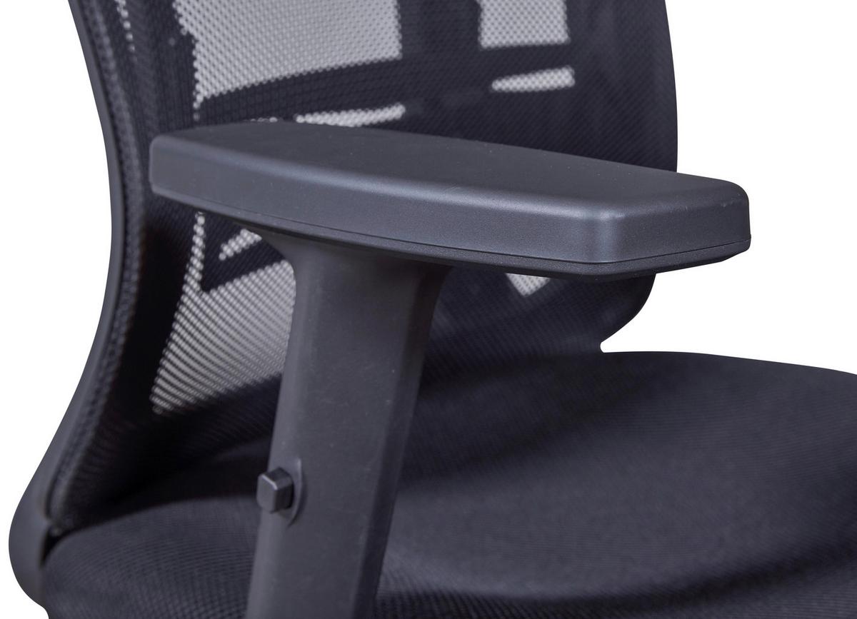Drehstuhl Xl Administrator - Schwarz, KONVENTIONELL, Textil (61/125-135/88cm) - MID.YOU