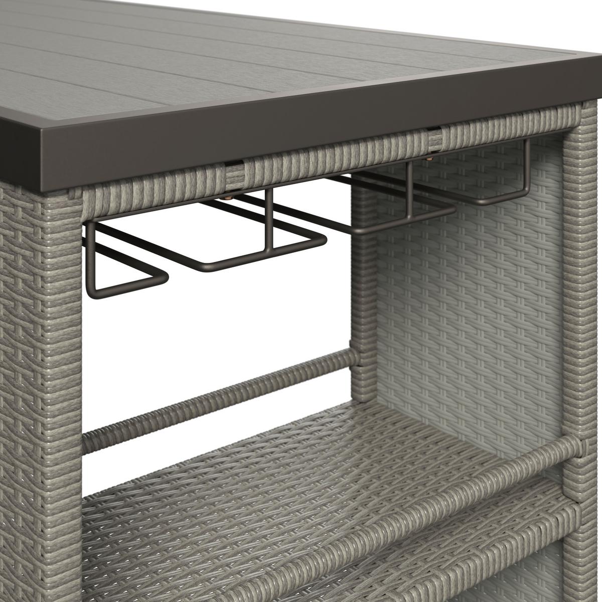 Loungegarnitur Mentone - Grau, MODERN, Kunststoff/Textil (120/90/60cm) - Beldano