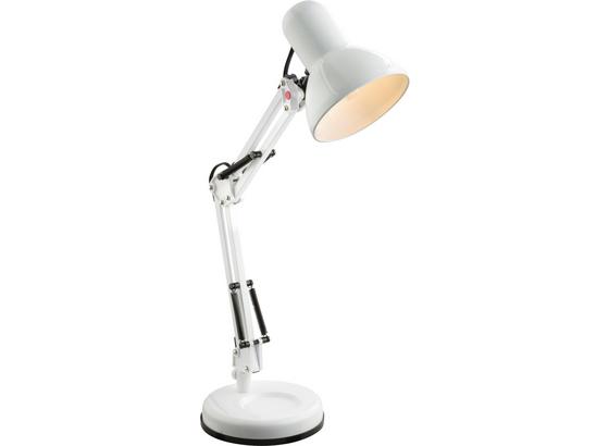 Tischleuchte Erich - Schwarz/Weiß, KONVENTIONELL, Kunststoff/Metall (40/15/59cm) - Ombra Tischleuchte Erich - Schwarz/Weiß, KONVENTIONELL, Kunststoff/Metall (40/15/59cm) - Ombra