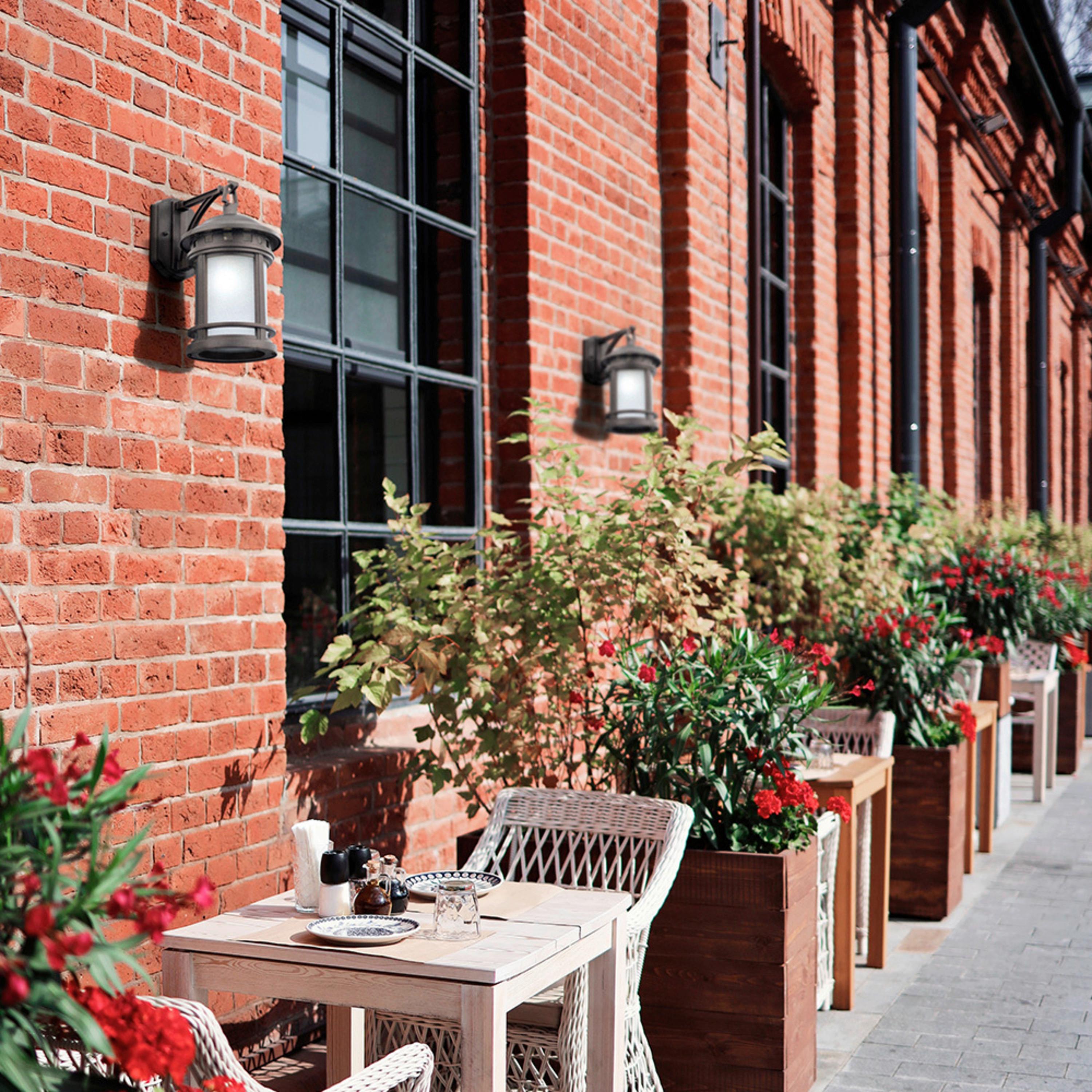 Wandleuchte Salamanca - Braun, Basics, Glas/Metall (17,7/31,5/24,4cm) - MAYTONI