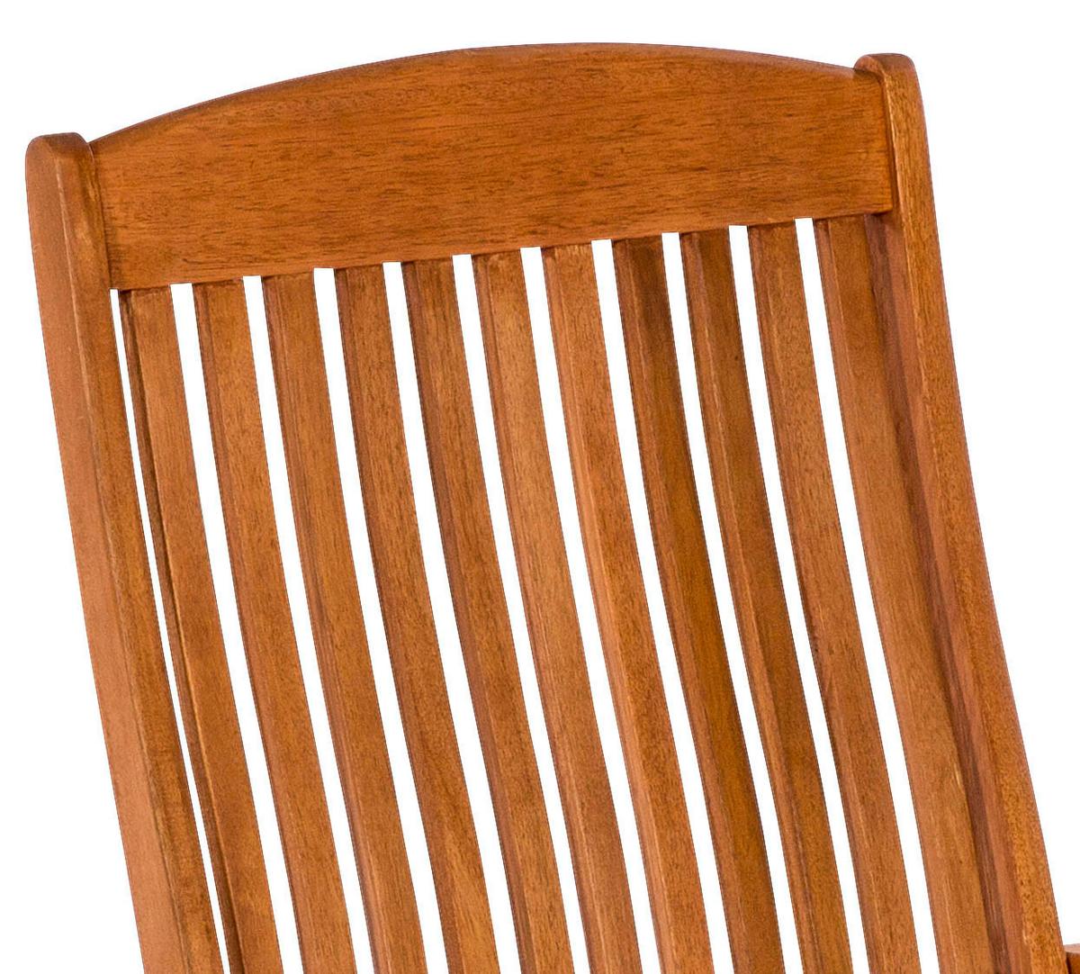 Gartensessel Klappbar Maracaibo Echtholz - Naturfarben, KONVENTIONELL, Holz (58/110/67cm) - Gardenson