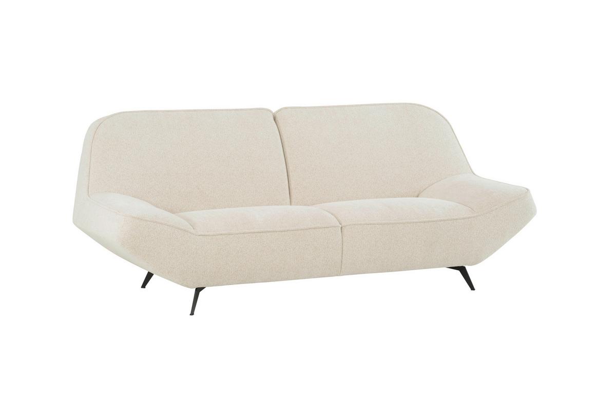 3-sitzer-sofa Aruba Creme B: 223 Cm - Creme/Schwarz, Design, Textil (223/87/96cm) - MID.YOU