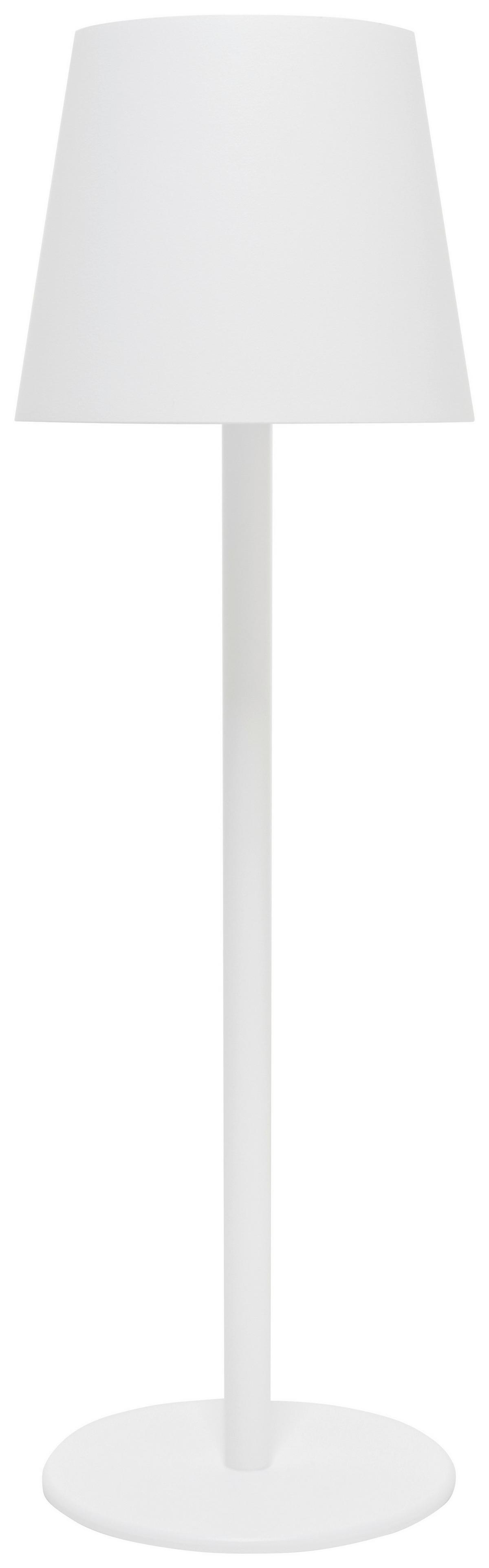 Led-tischlampe Emily Dimmbar Weiß Usb-Aufladbar - Weiß, Basics, Kunststoff/Metall (11,5cm) - Luca Bessoni