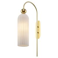 Wandleuchte Antic - Goldfarben/Weiß, Glas/Metall (10/53,5/23,5cm) - MAYTONI