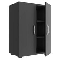 Schuhschrank Ulas Anthrazit B: 48,5 cm - Anthrazit/Grau, MODERN, Holzwerkstoff (48,5/73,9/32cm) - MID.YOU