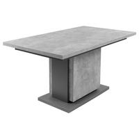 Esstisch Ausziehbar Britta 140-190x80 Cm Grau - Anthrazit/Grau, MODERN, Holzwerkstoff (140/80/75cm) - MID.YOU