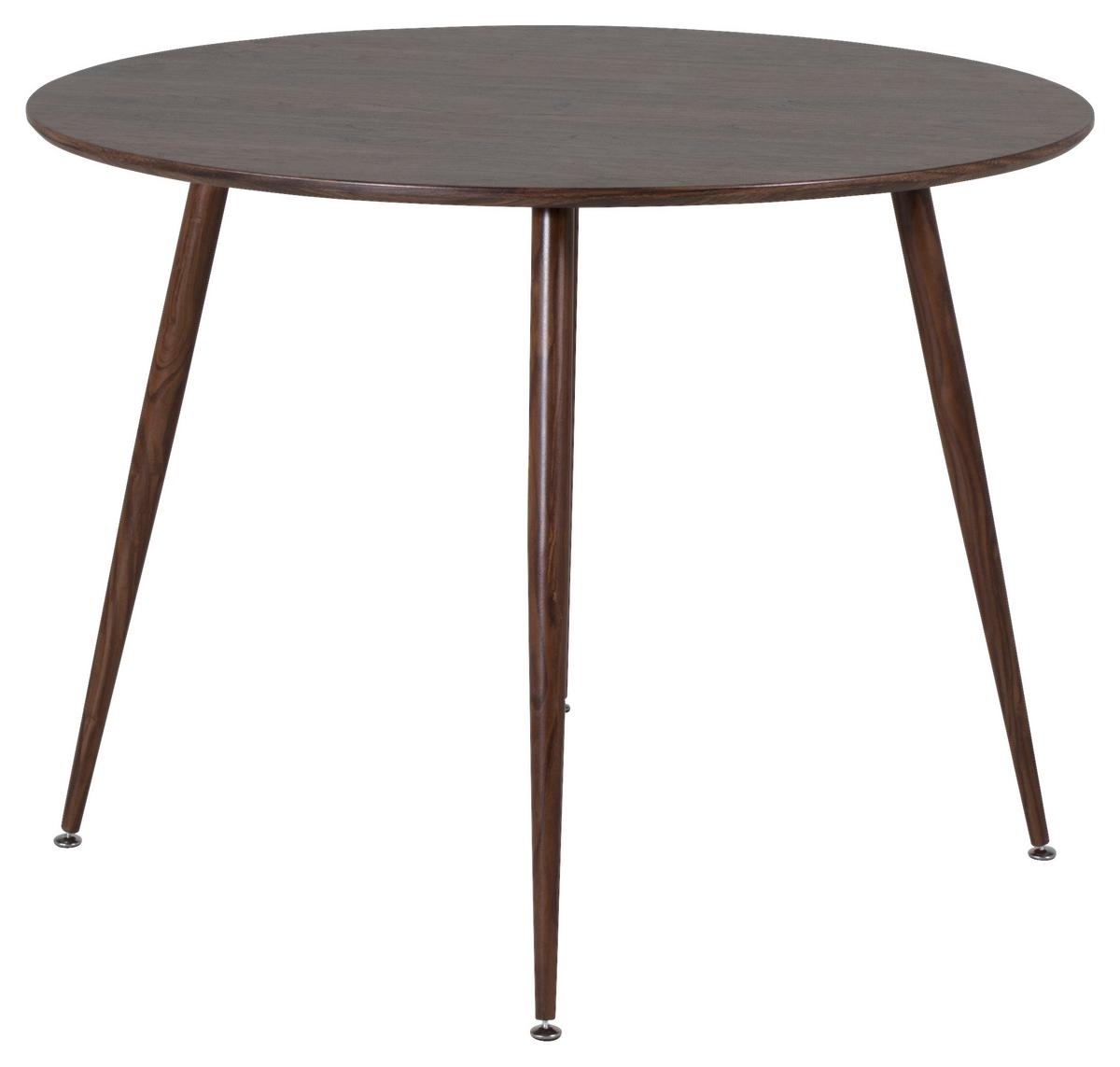 Esstisch Plaza Braun L: 100 Cm - Braun, Design, Holzwerkstoff/Metall (100/100/75cm) - Livetastic